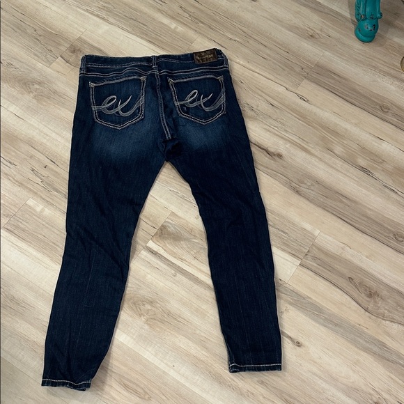 Express Dark Blue Skinny Jeans - Picture 6 of 8
